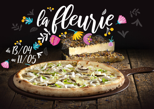 Nouvelle recette à la carte : la pizza Fleurie