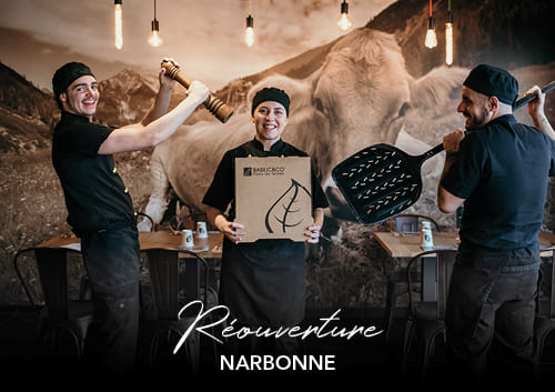 L'équipe de la pizzeria Basilic & Co Narbonne