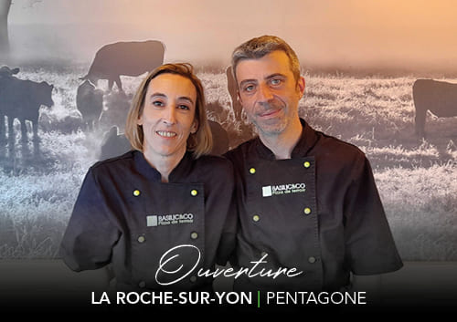 Ulric et Dorothée Chevillard, franchisés de la pizzeria Basilic & Co à La Roche-sur-Yon (Pentagone)