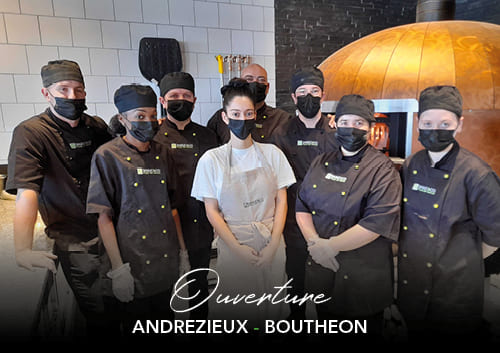 Equipe de la pizzeria Basilic & Co Andrézieux-Bouthéon