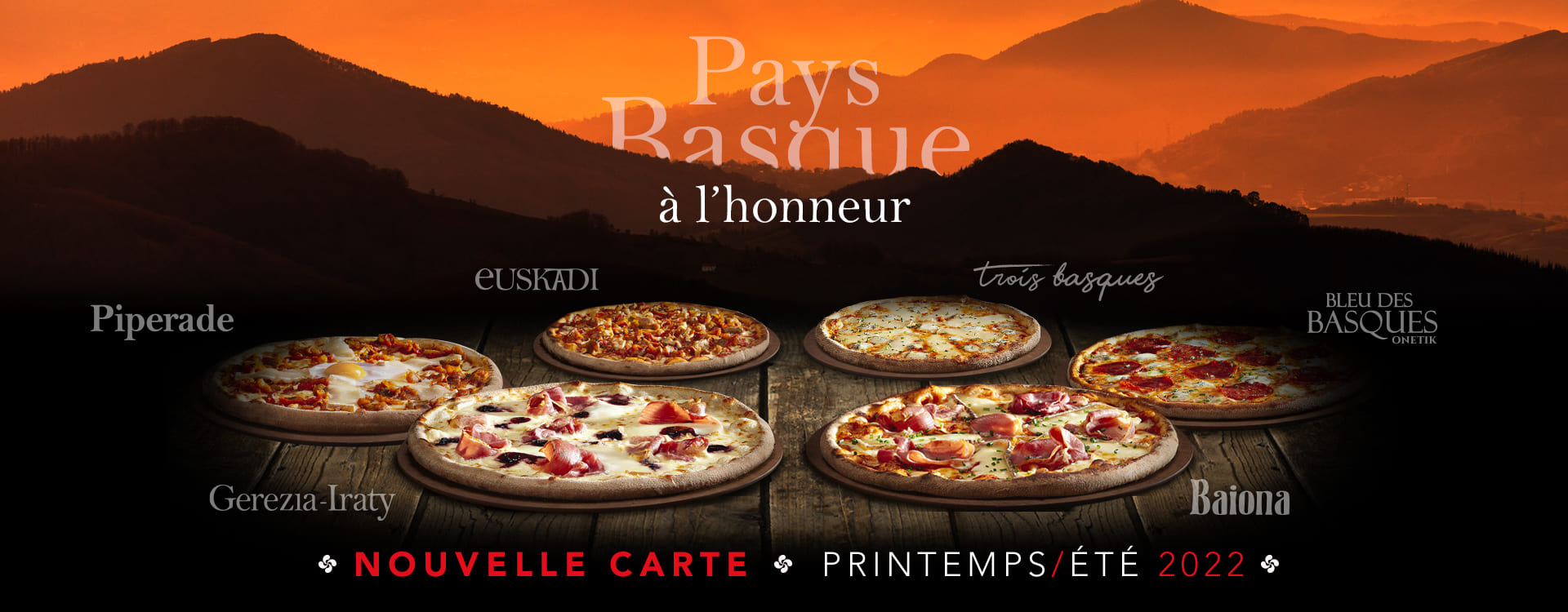 Nouvelles recettes de pizzas des pizzerias Basilic & Co