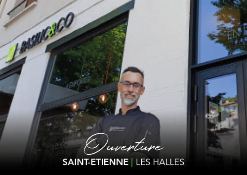 Christophe Ravachol devant la pizzeria Basilic & Co Saint-Etienne (Les Halles)