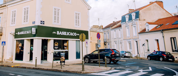 Façade de la pizzeria Basilic & Co Périgueux (Victor Hugo)