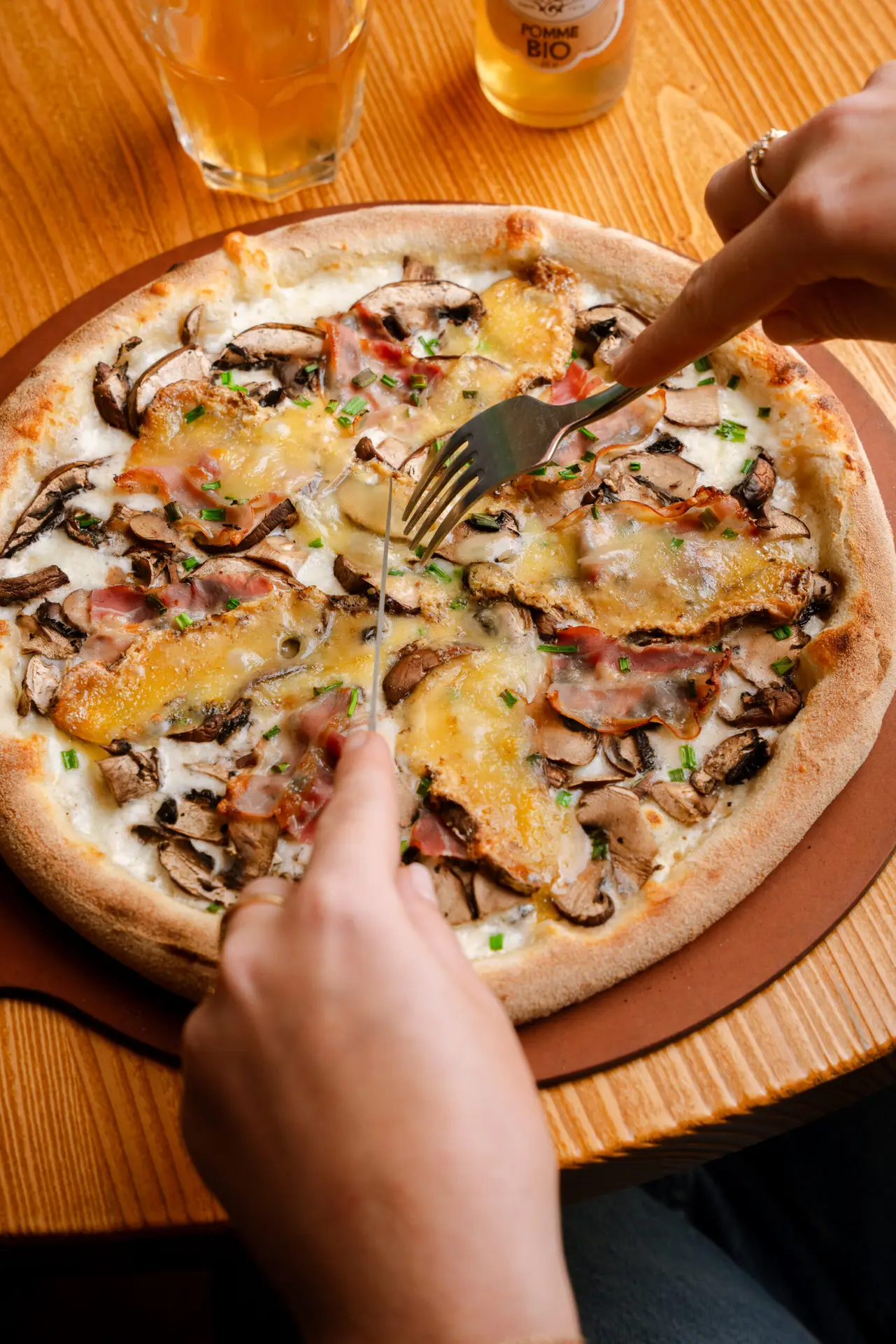 Pizza champêtre Basilic & Co