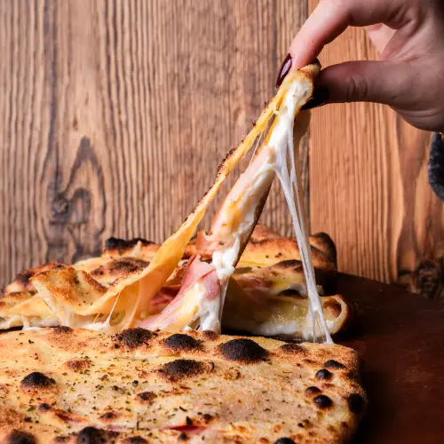 Focaccia Morbier & Jambon carte hiver Basilic & Co