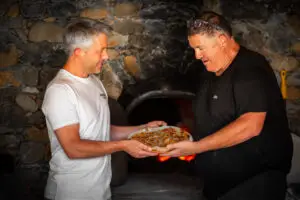 Laurent Bassi, fondateur Basilic & Co et Michel Pierucci de la Fromagerie Pierucci - Carte été 2026
