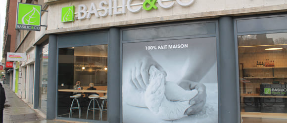 Photo de la façade extérieure du restaurant Basilic & Co de Grenoble Albert